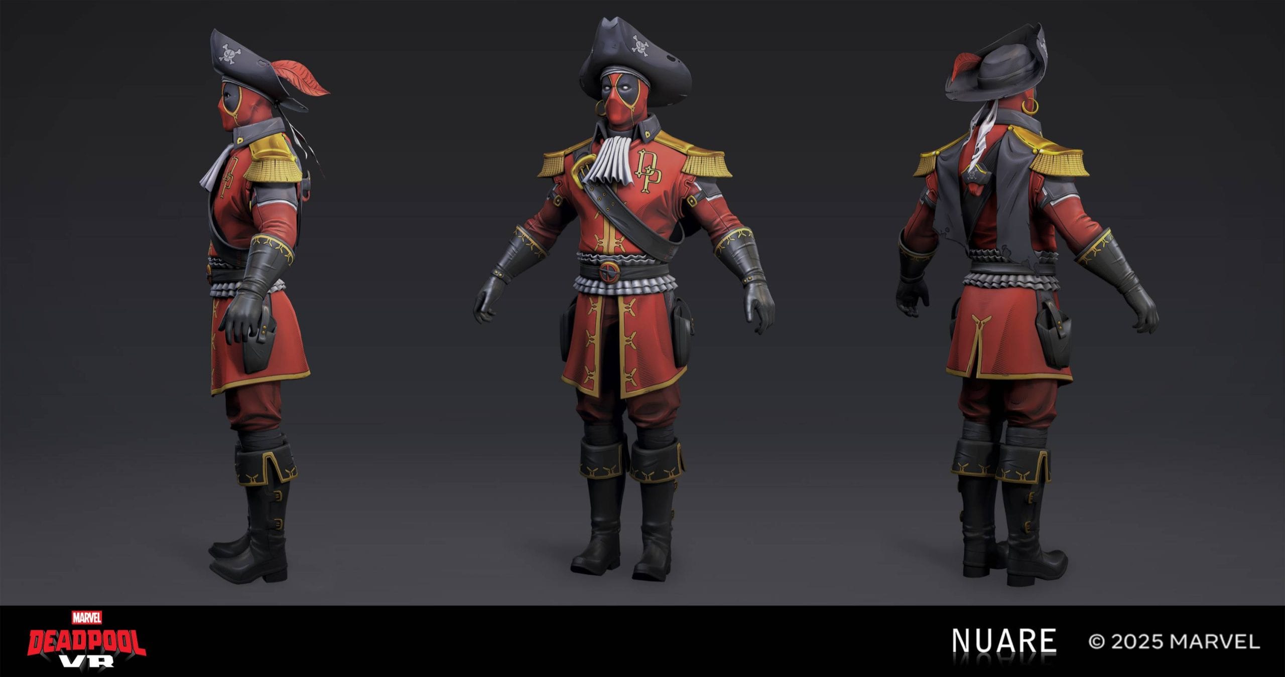 Marvel's Deadpool VR pirate character concept by NUARE