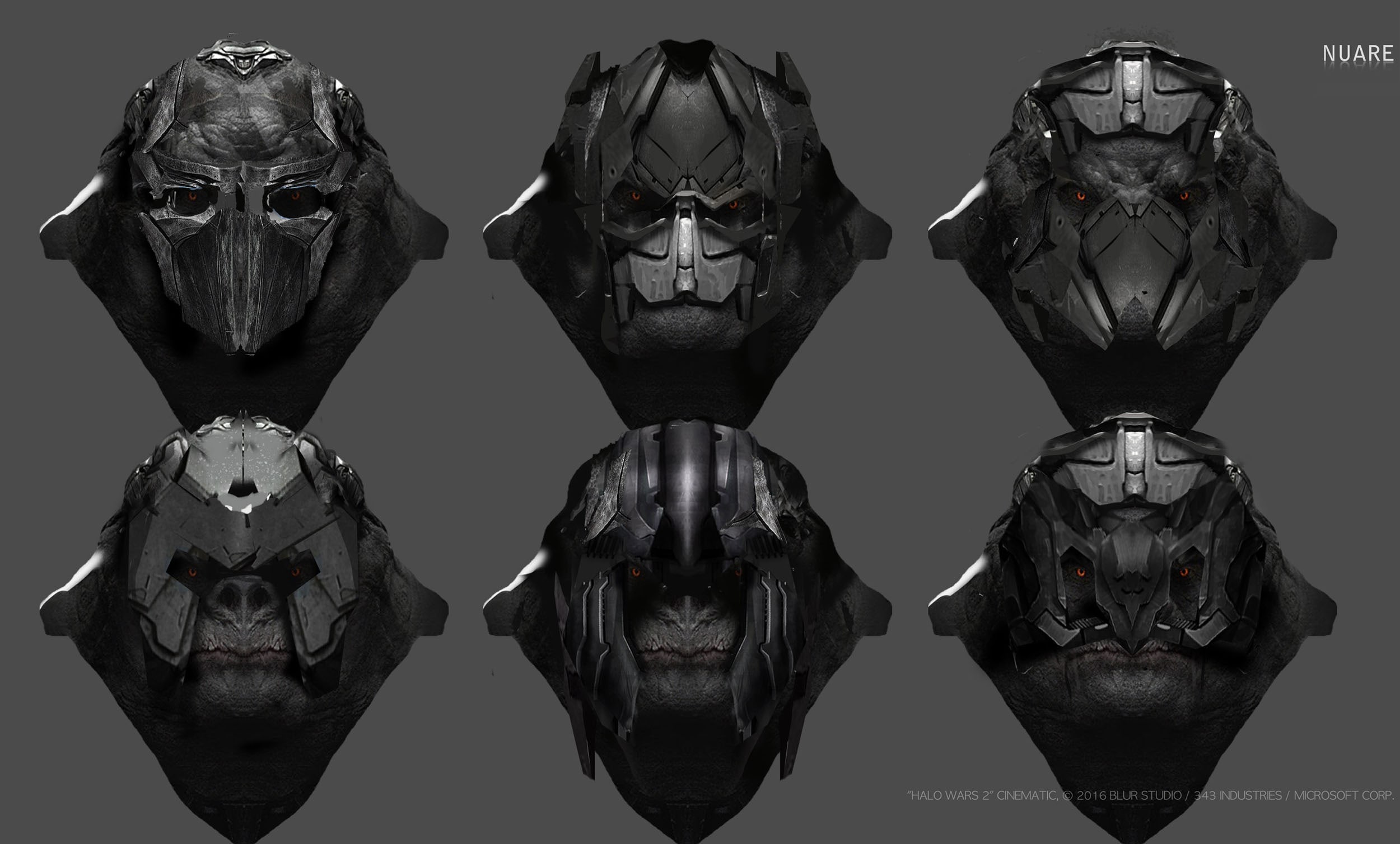 Halo Wars 2 — Cinematic: 009 helmets