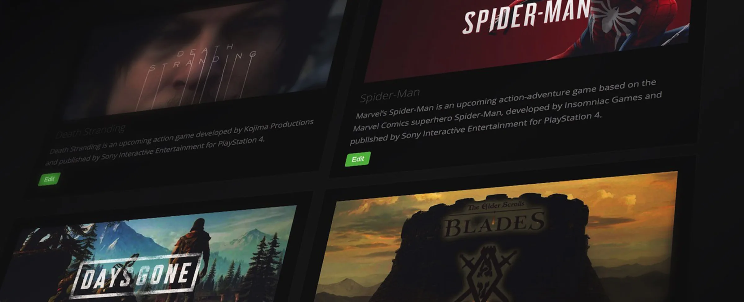 NUARE projects section update artwork